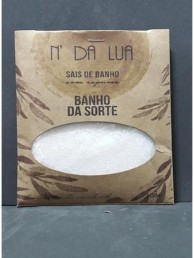 Sais de Banho com Espuma Sorte Óleo de Amora e Floral Rock Water Aroma Essencial N da Lua.